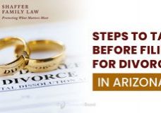 Steps to take before filing for divorce in Arizona